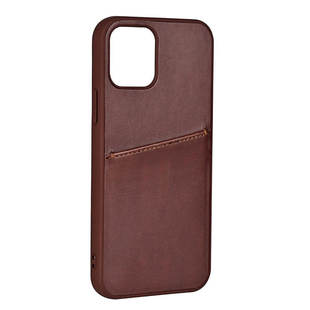 iPhone 13 Mini Buffalo Kunstlæder Cover m. Kortlomme - Brun