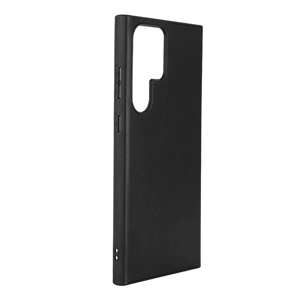 Samsung Galaxy S23 Ultra Buffalo Ægte Læder Cover - Sort