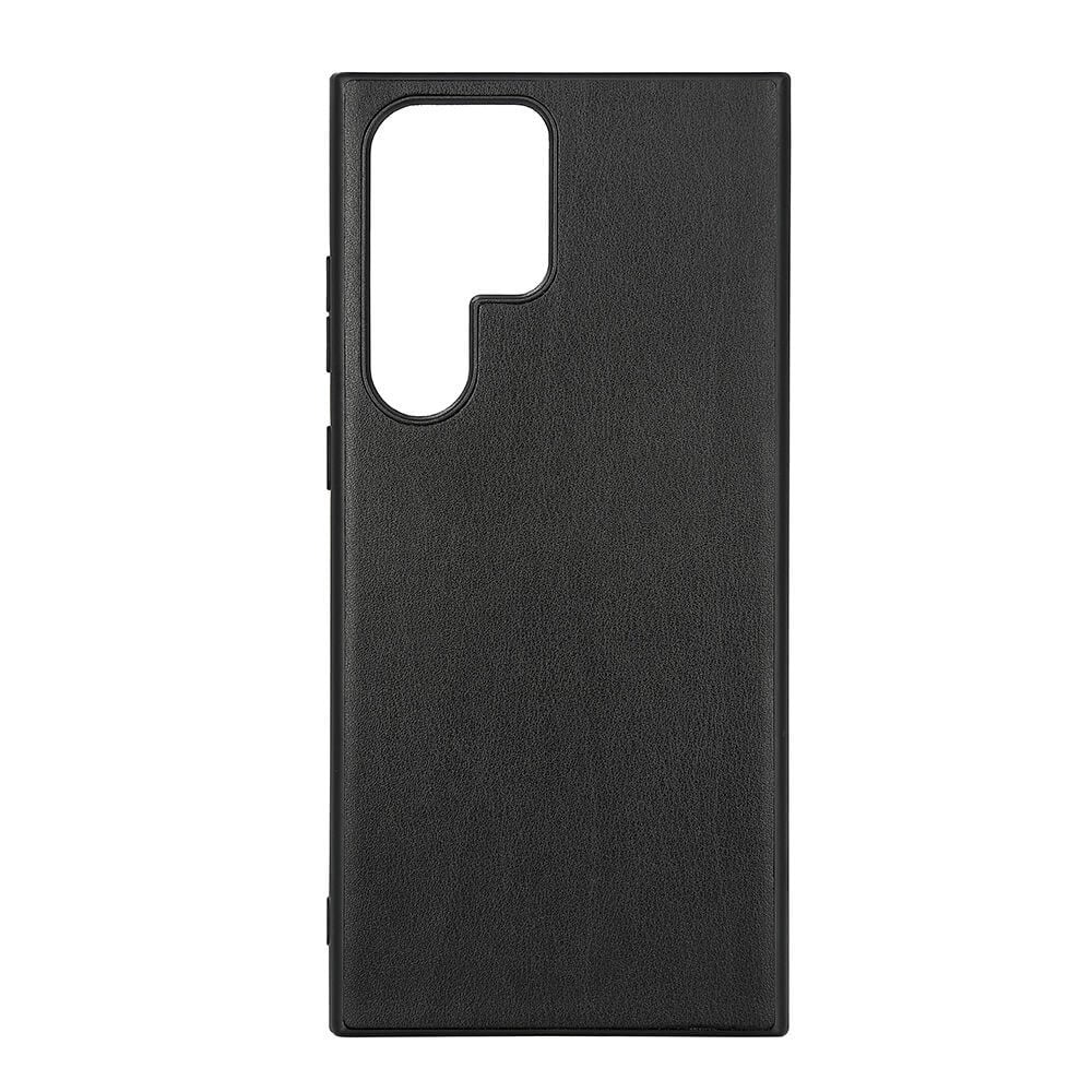 Samsung Galaxy S23 Ultra Buffalo Ægte Læder Cover - Sort