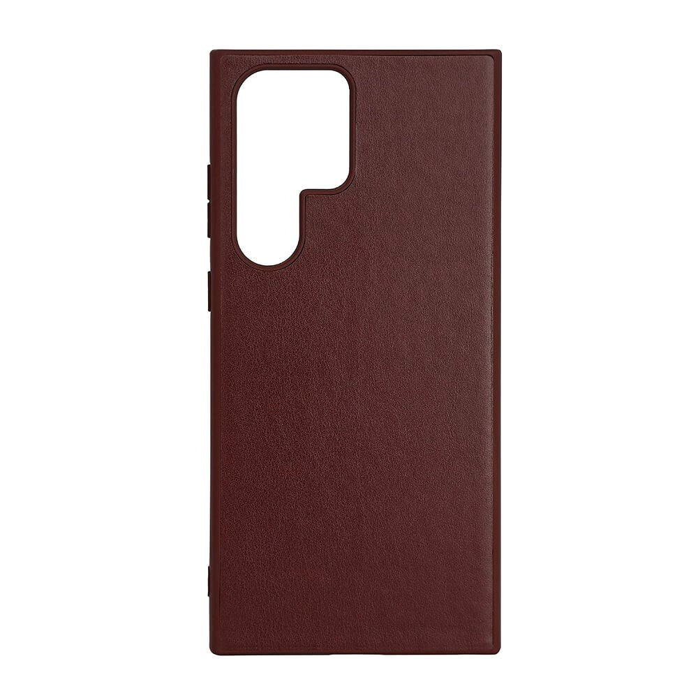 Samsung Galaxy S23 Ultra Buffalo Ægte Læder Cover - Brun