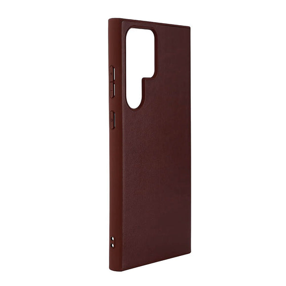 Samsung Galaxy S23 Ultra Buffalo Ægte Læder Cover - Brun