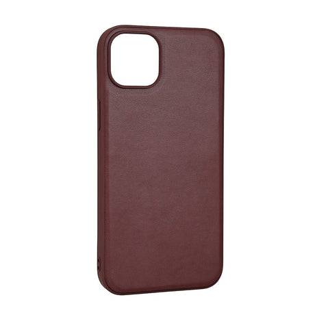 iPhone 15 Plus Buffalo Ægte Læder Cover - MagSafe Kompatibel - Brun