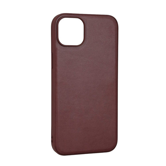 iPhone 15 Plus Buffalo Ægte Læder Cover - MagSafe Kompatibel - Brun