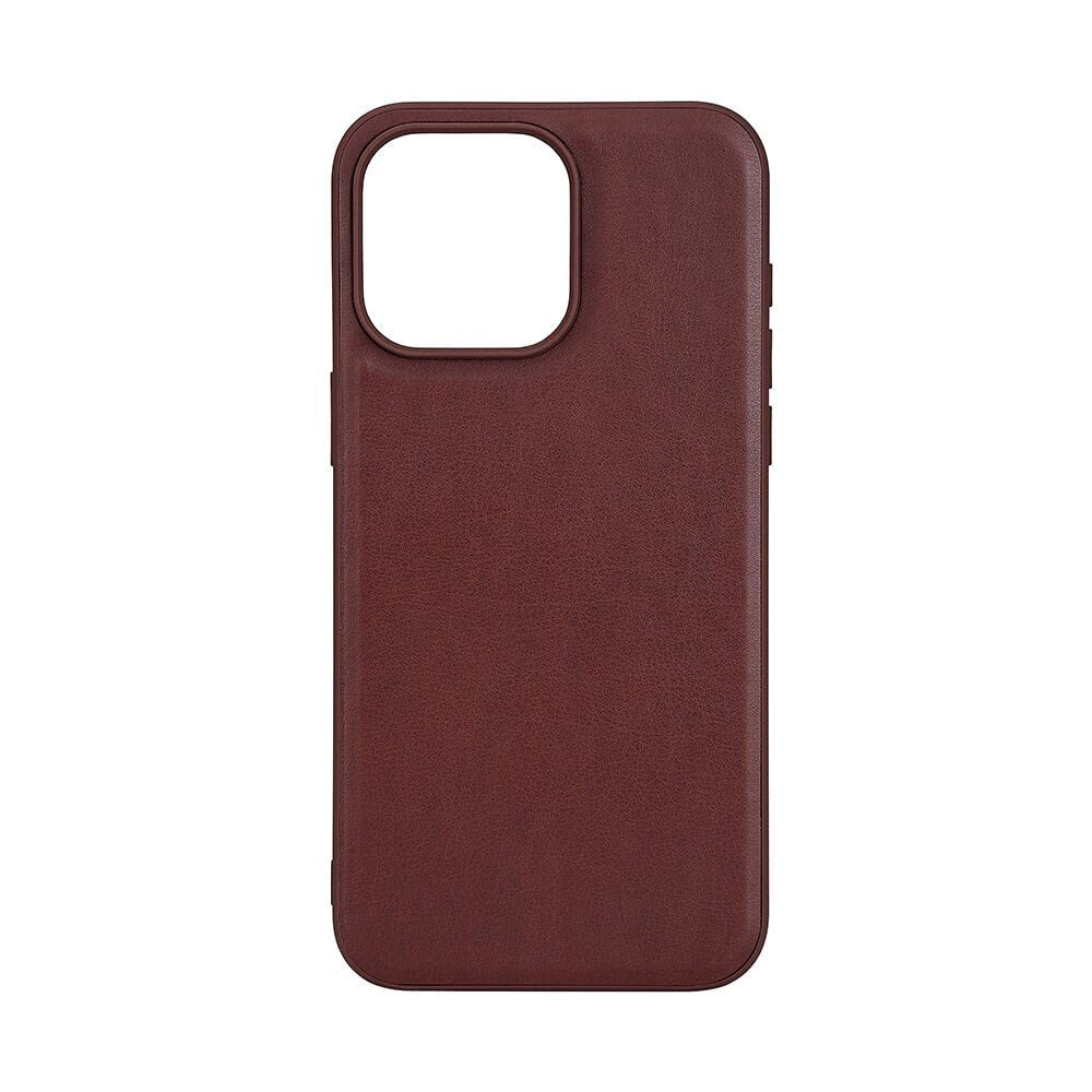 iPhone 15 Pro Max Buffalo Ægte Læder Cover - MagSafe Kompatibel - Brun