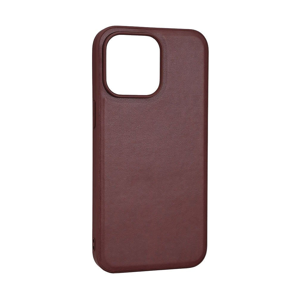 iPhone 15 Pro Max Buffalo Ægte Læder Cover - MagSafe Kompatibel - Brun