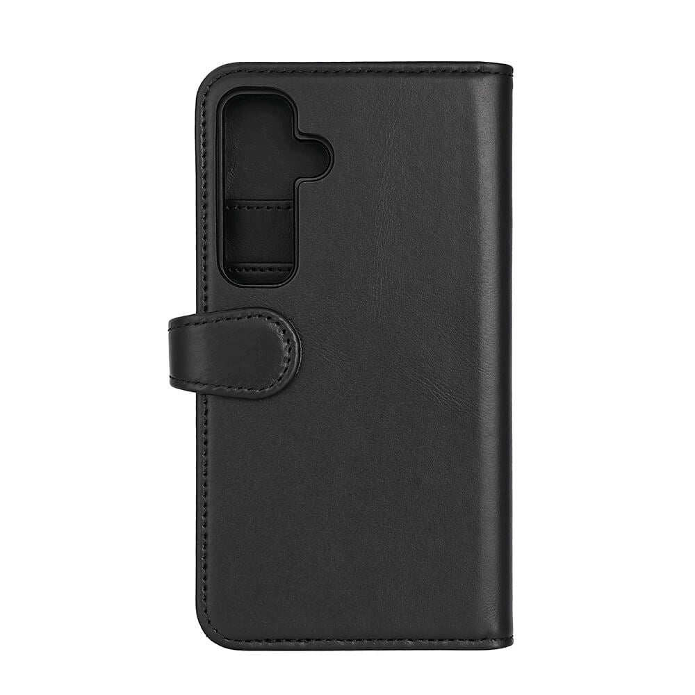 Samsung Galaxy S24 Buffalo 2-in-1 Wallet Ægte Læder Magnet Cover m. Pung - Sort