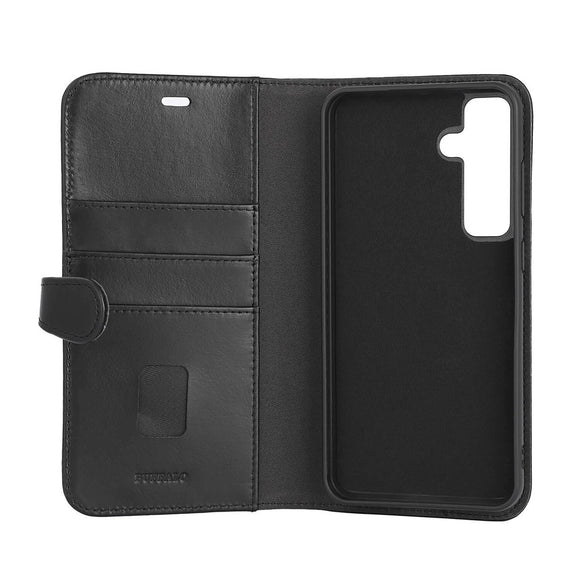 Buffalo 2-i-1 Læder Cover m. Pung - Samsung Galaxy S24 FE - Sort