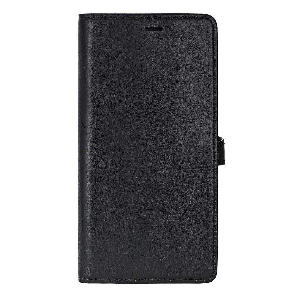 Samsung Galaxy S25+ (Plus) Buffalo 2-in-1 Wallet Ægte Læder Magnet Cover m. Pung - Sort
