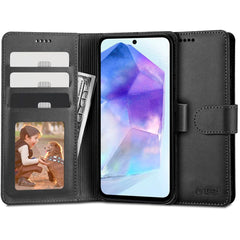 Samsung Galaxy A55 (5G) Tech-Protect Wallet m. Pung - Sort