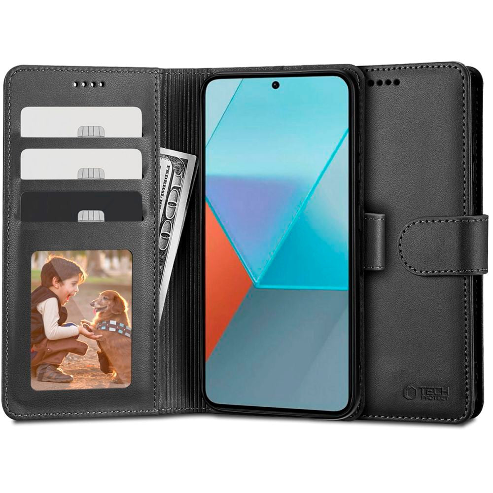 Xiaomi Redmi Note 13 (4G) Tech-Protect Wallet m. Pung - Sort