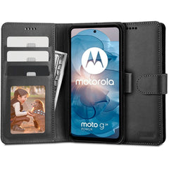 Motorola Moto G04 / G24 / G24 Power Tech-Protect Wallet m. Pung - Sort