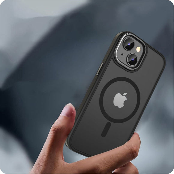 iPhone 15 Tech-Protect Magmat Cover - MagSafe Kompatibel - Mat Sort 2