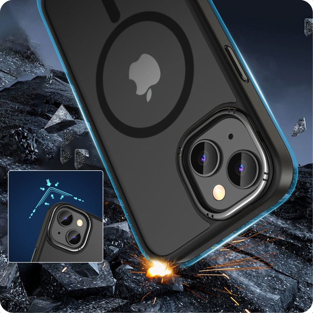 iPhone 15 Tech-Protect Magmat Cover - MagSafe Kompatibel - Mat Sort 2