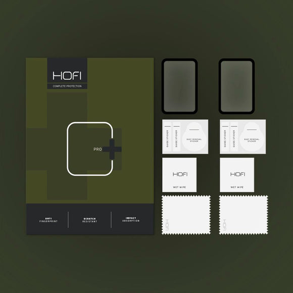 HOFI Samsung Galaxy Fit3 Hybrid Pro+ Beskyttelsesglas - 2 stk. - Sort Kant