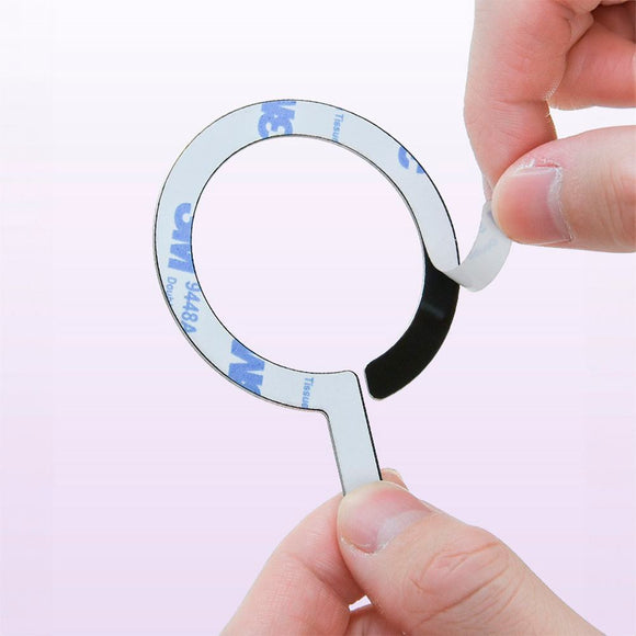 Tech-Protect MagSafe Kompatibel Magnetisk Ring - 2 Stk. - Sort / Sølv