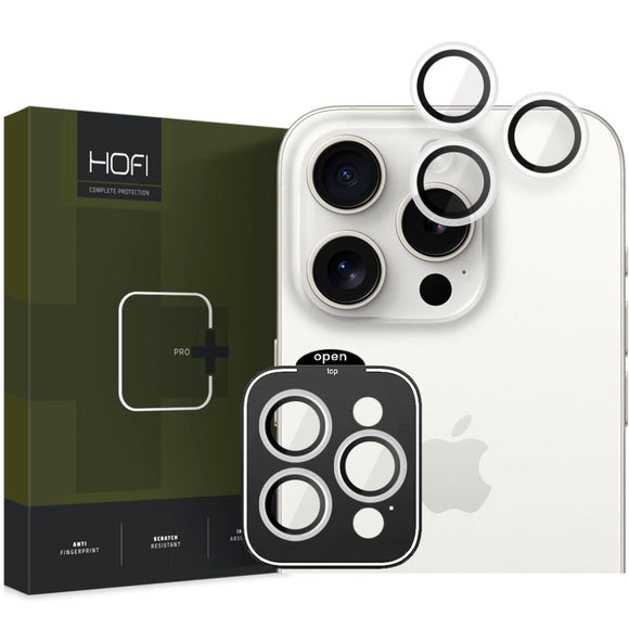 iPhone 15 Pro / 15 Pro Max HOFI Camring Pro Plus - Kameralinse Glas - Gennemsigtig