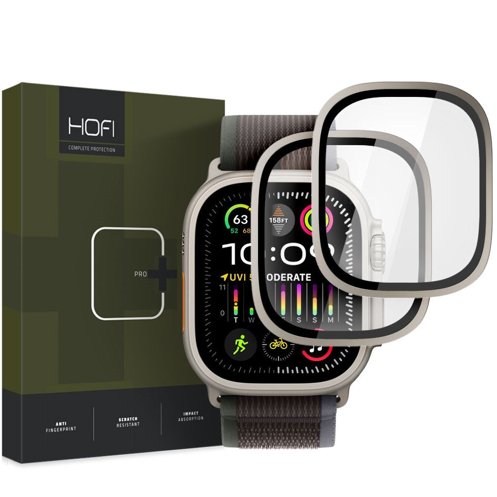 Apple Watch Ultra 3/2/1 (49mm) HOFI Glass Pro+ Skærmbeskyttelse - Gennemsigtig / Titanium