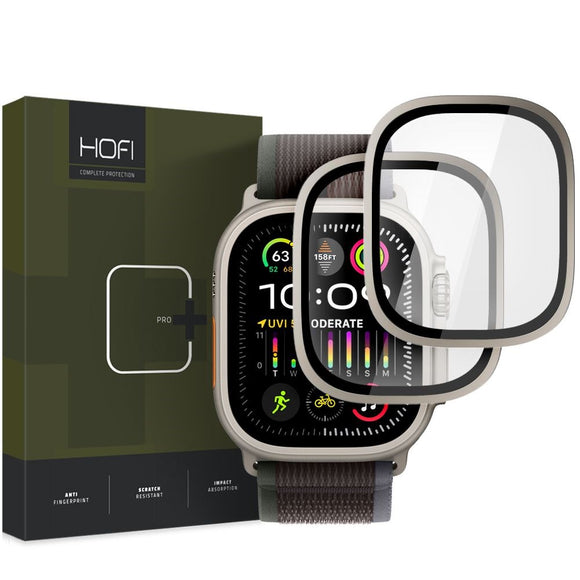 Apple Watch Ultra 3/2/1 (49mm) HOFI Glass Pro+ Skærmbeskyttelse - Gennemsigtig / Titanium