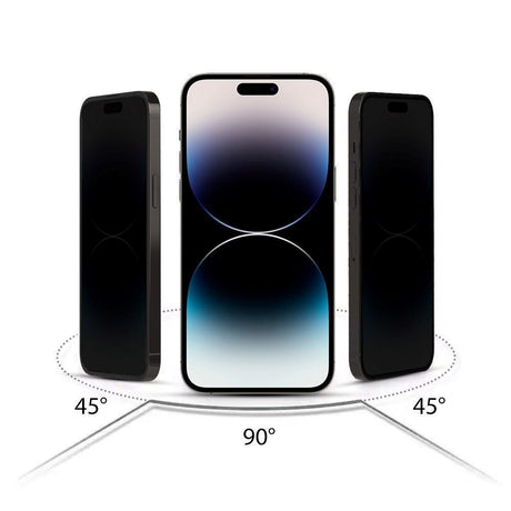 iPhone 17 Pro / 16 Pro Hofi Glass Pro+ Skærmbeskyttelse m. Privacy Funktion - Case Friendly - 2-Pak - Sort Kant