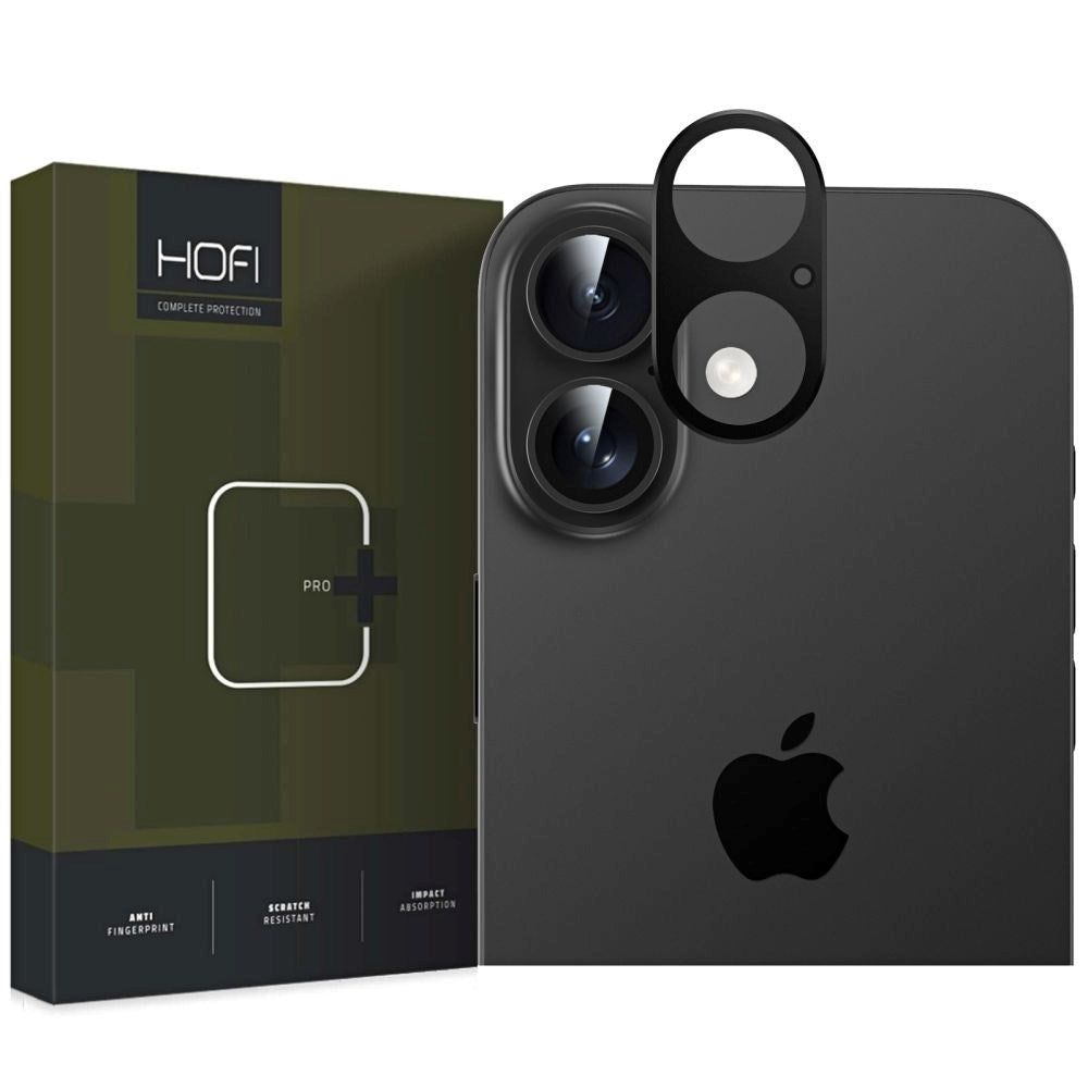 iPhone 16 / 16 Plus HOFI Alucam Pro+ Metal Beskyttelse til Bagsidekamera - Sort