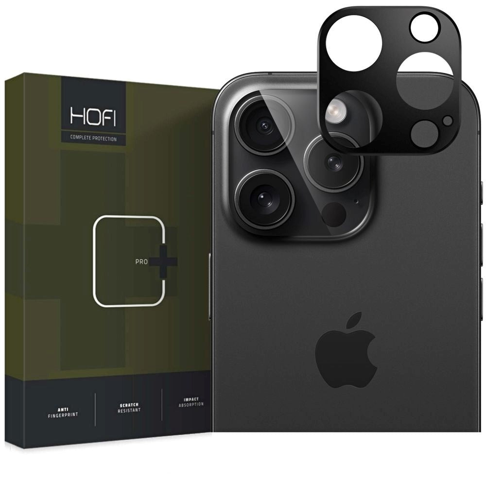 iPhone 16 Pro / 16 Pro Max HOFI Alucam Pro+ Metal Beskyttelse til Bagsidekamera - Sort