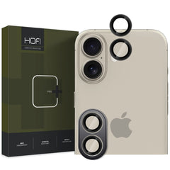 iPhone 16 / 16 Plus HOFI Camring Pro+ - Kameralinse Glas - Sort