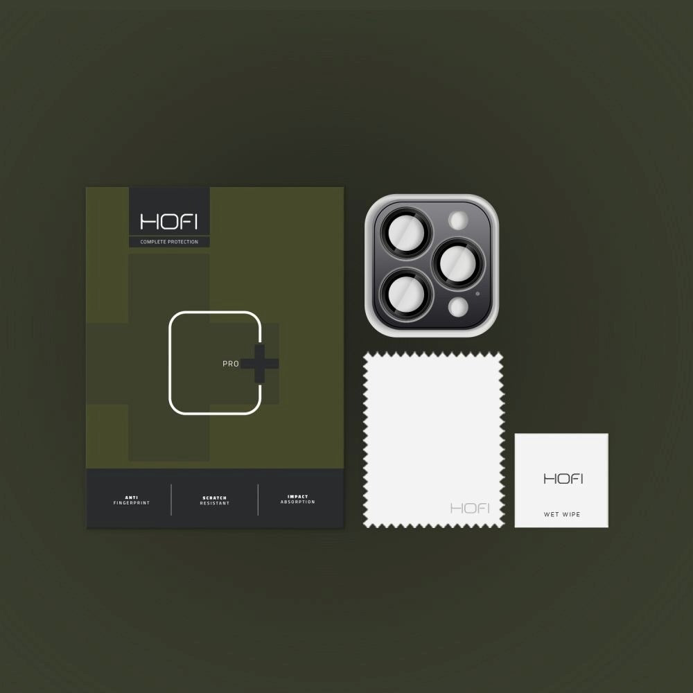 iPhone 16 Pro / 16 Pro Max HOFI Camring Pro+ - Kameralinse Glas - Sort