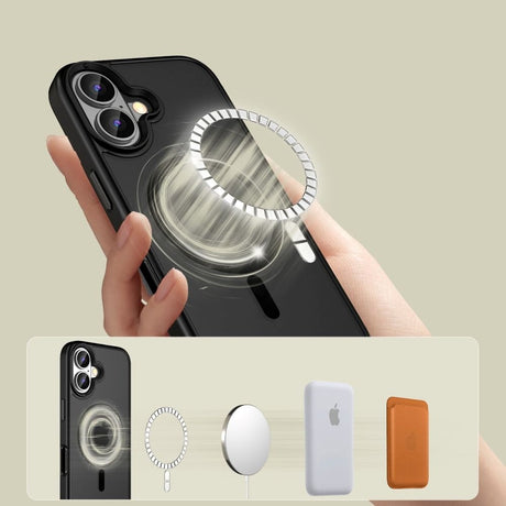 iPhone 16 Tech-Protect MagMat Cover - MagSafe Kompatibel - Mat Sort