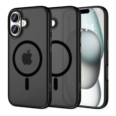 iPhone 16 Plus Tech-Protect MagMat Cover - MagSafe Kompatibel - Mat Sort