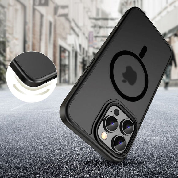 iPhone 16 Pro Tech-Protect MagMat Cover - MagSafe Kompatibel - Mat Sort