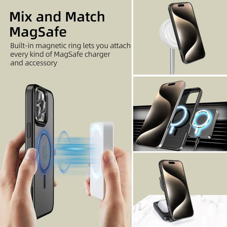 iPhone 16 Pro Tech-Protect MagMat Cover - MagSafe Kompatibel - Mat Sort