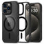 iPhone 16 Pro Tech-Protect MagMat Cover - MagSafe Kompatibel - Gennemsigtig / Sort