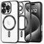iPhone 16 Pro Tech-Protect Magflex Cover - MagSafe Kompatibel - Gennemsigtig / Sort