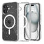 iPhone 16 Tech-Protect Flexair Hybrid Cover - MagSafe Kompatibel - Gennemsigtig / Glitter