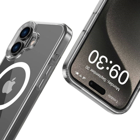 iPhone 16 Tech-Protect Flexair Hybrid Cover - MagSafe Kompatibel - Gennemsigtig