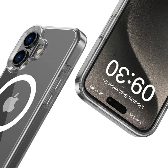 iPhone 16 Tech-Protect Flexair Hybrid Cover - MagSafe Kompatibel - Gennemsigtig