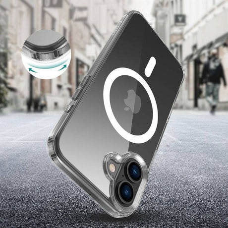 iPhone 16 Plus Tech-Protect Flexair Hybrid Cover - MagSafe Kompatibel - Gennemsigtig