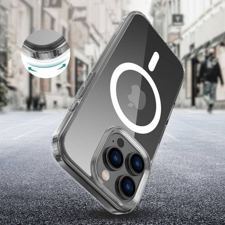 iPhone 16 Pro Tech-Protect Flexair Hybrid Cover - MagSafe Kompatibel - Gennemsigtig