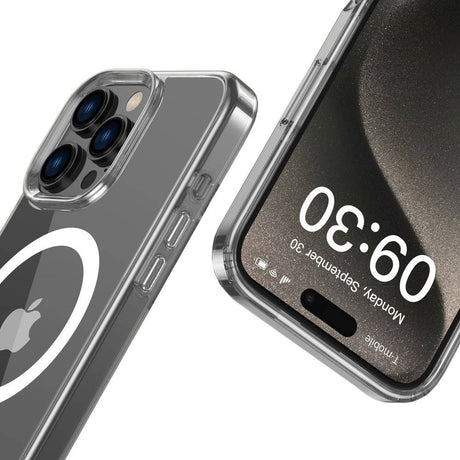 iPhone 16 Pro Max Tech-Protect Flexair Hybrid Cover - MagSafe Kompatibel - Gennemsigtig
