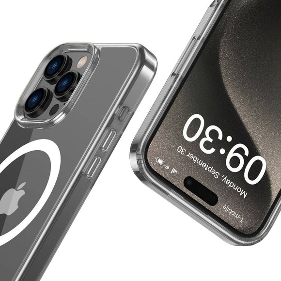 iPhone 16 Pro Max Tech-Protect Flexair Hybrid Cover - MagSafe Kompatibel - Gennemsigtig