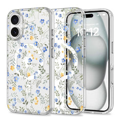 iPhone 16 Tech-Protect MagMood Cover - MagSafe Kompatibel - Spring Flowers