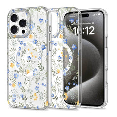 iPhone 16 Pro Tech-Protect MagMood Cover - MagSafe Kompatibel - Spring Flowers