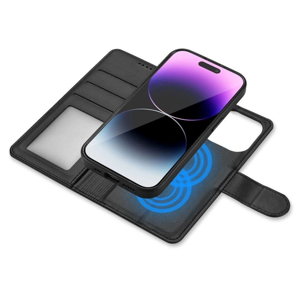 iPhone 16 Pro Tech-Protect Wallet m. Pung & Magnet - MagSafe Kompatibel - Sort