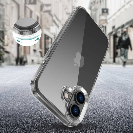 iPhone 16 Tech-Protect Flexair Hybrid Cover - Gennemsigtig