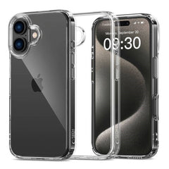 iPhone 16 Tech-Protect Flexair Hybrid Cover - Gennemsigtig