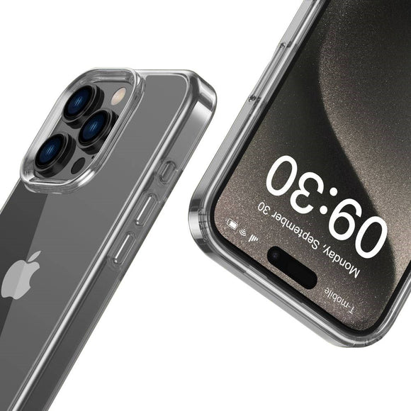 iPhone 16 Pro Tech-Protect Flexair Hybrid Cover - Gennemsigtig