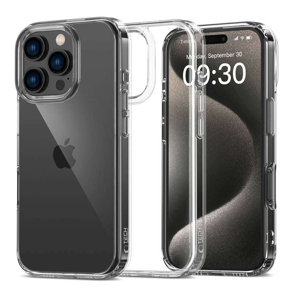iPhone 16 Pro Max Tech-Protect Flexair Hybrid Cover - Gennemsigtig