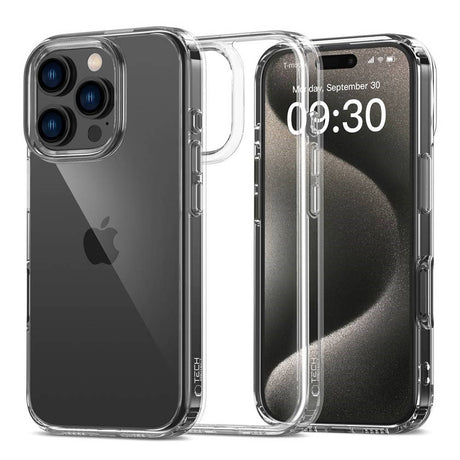 iPhone 16 Pro Max Tech-Protect Flexair Hybrid Cover - Gennemsigtig