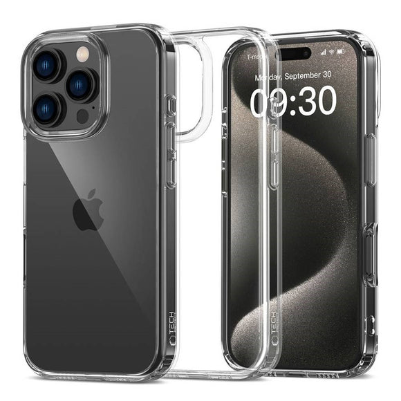 iPhone 16 Pro Max Tech-Protect Flexair Hybrid Cover - Gennemsigtig