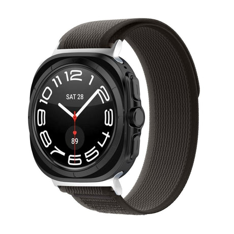 Samsung Galaxy Watch Ultra (47mm) Tech-Protect Nylon Urrem - Sort / Orange